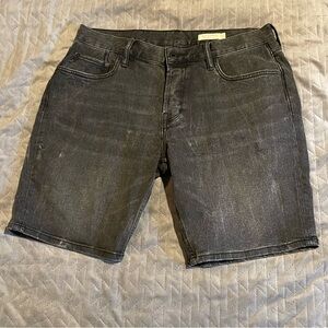 All‎ Saints Switch denim shorts mens 34 NWOT black